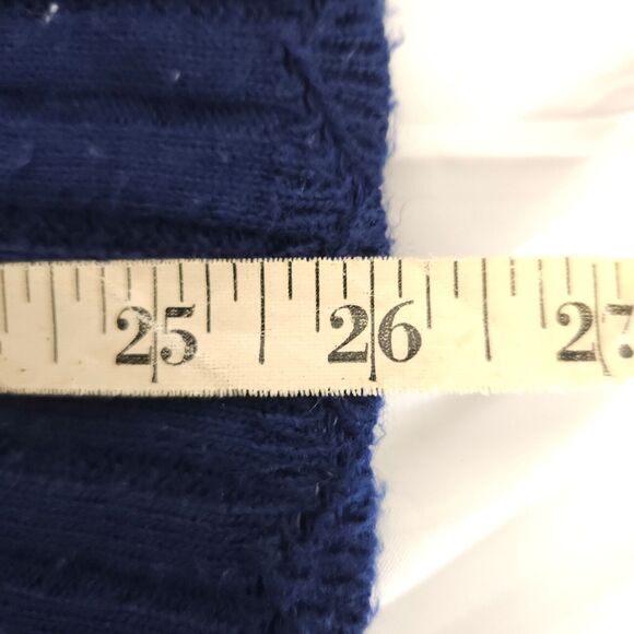 Alfred Dunner Womens Large Navy Blue 100% Acrylic Short Sleeve Pullover Sweater - Picture 6 of 6